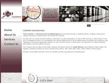 Tablet Screenshot of clearcontent.co.za
